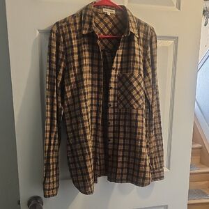 Stevie Hender Yellow and Blue Checkered Shirt